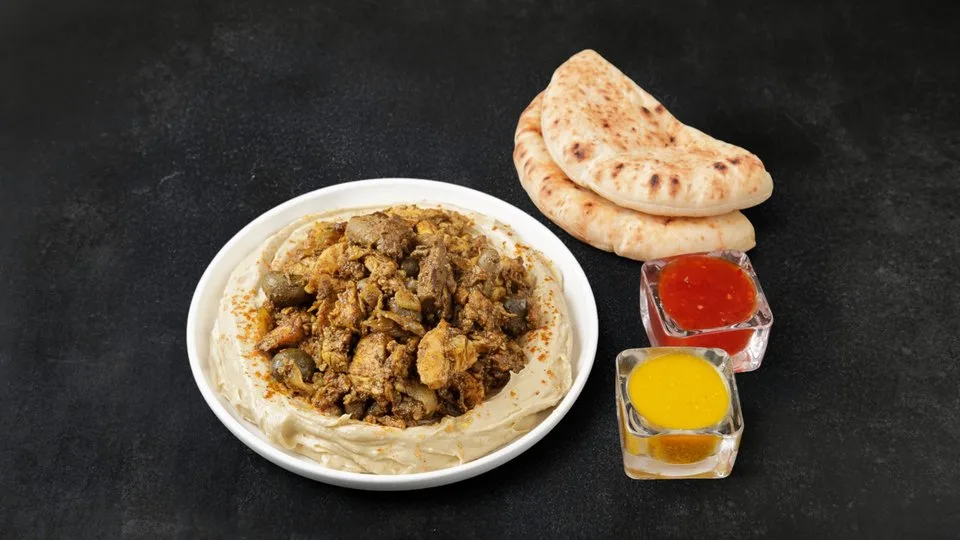 חומוס מעורב ירושלמי
